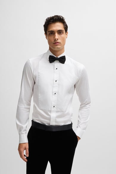 ΠΟΥΚΑΜΙΣΟ BOSS ΜΕ ΠΑΠΙΟΝ - 100 ΛΕΥΚΟ